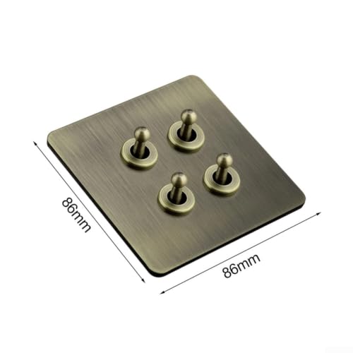 Interruptor estilo bronce de acero inoxidable para luz de techo 7