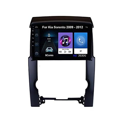 Android Car Stereo 9 Inch Android HD Touchscreen Head Unit For Kia Sorento 2009-2012 Plug And Play Car Accessories Car Radio with Backup Camera Video Multimedia Player (Color : A 8Cores 4G 2G32G) Cover