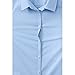Lands' End Uniform Girls No Gape Short Sleeve Stretch Shirt Light Sea Blue Kids 16