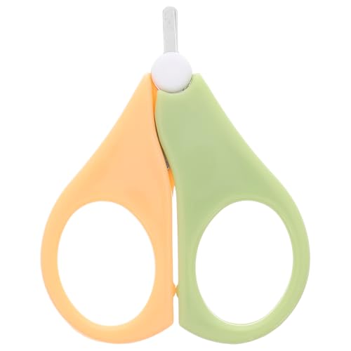 POPETPOP Babero de Acero Inoxidable para Niña Cortaúñas Pequeño con Punta Redonda Segura Recortador de Uñas para Recién Nacidos y Bebés Diseño Compacto y Portátil para Cuidado de Uñas