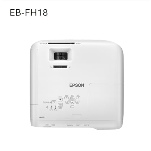 Epson EB-FH18 ist EIN erschwinglicher Full HD-Lampenprojektor mit 2X HDMI-Anschlüssen, WLAN mit Kompatibilität zu Apple AirPlay 2, großer Projektionsfläche bis zu 304 Zoll und 4.100 Lumen – Bild 7