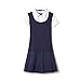 French Toast Little Girls' 2-Fer Pleated Dress, Navy, 6