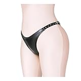 Strap on Leather Harness Chastity Panties Silicone Detachable Double Dildo Butt Plug Panties Female Masturbator Sex Product(Vibrator)