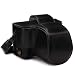 Produktbild MegaGear MG1492 Ever Ready Echtleder Kamera-Case mit Trageriemen für Fujifilm X-T100 (15-45mm) - Schwarz