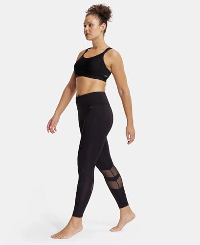 Image of Jockey MI11 Women Wirefree Non Padded Microfiber Elastane Stretch Full Coverage Active Sports Bra with StayDry Treatment
