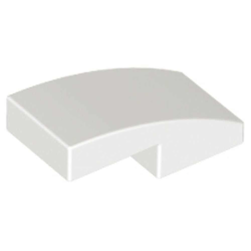 LEGO Slope, Curved 2 x 1 x 2/3, Part 11477, Part 11477, Choose Your Colour (White, 5, Bricks) โ image 1