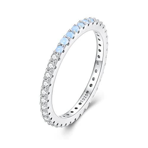 Bague de fiançailles simple argent 925 anti-allergie bague femme fine