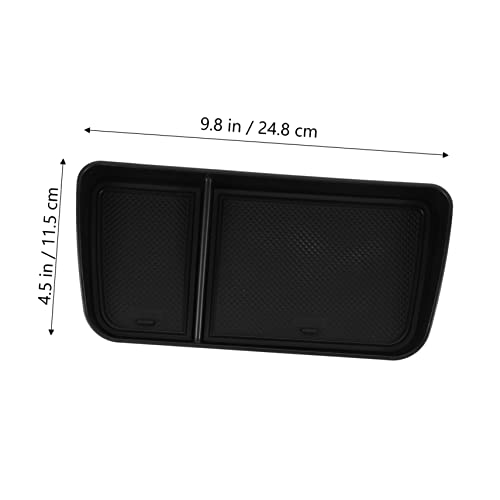 Boîte de Console Centrale Noire GARVALON pour Rangement de Voiture Suv - 3