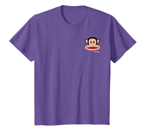 Paul Frank Julius Pocket Face Logo T-Shirt, Youth, Purple Heather, Large