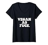 Photo Gallery donna vegano come meme vegano vegetariano retro vintage af maglietta con collo a v Photo Gallery donna vegano come meme vegano vegetariano retro vintage af maglietta con collo a v