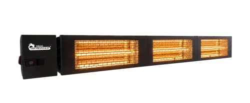 Image of DR. INFRARED HEATER 4500W Electric Infrared Patio Heater, Wall /Ceiling Mount, IPX2 Weatherproof, 208V-240V, Remote Control for Patio, Workshop, Restaurants & Outdoor Dining