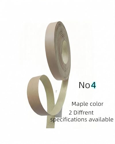 Image of HGKJHFmelamine Edging Tape. 13 /16in*25ft,pre Coated with hot melt Adhesive Flexible Veneer Edge Edging, Used for Cabinet and Furniture Maintenance (No4-Maple Color, 13 /16in*25ft)