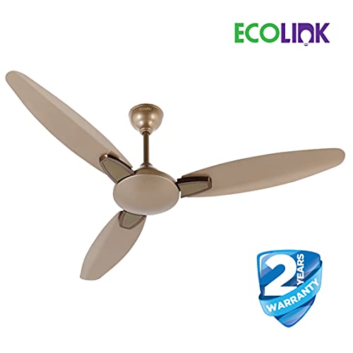 Image of EcoLink Petal Premium Decorative Easy Clean Ceiling Fan - 1200MM (Petal, Victorian Gold), Standard- Pack of 1