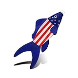 THQZLH USA American Fish Wind Sock Patriotic Wind Socks for Outside 40 Inch Summer Windsocks Durable