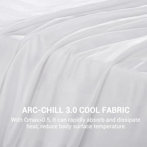 Elegear Revolutionary Cooling Blanket Twin, Absorbs Heat to Keep Body Cool for Night Sweats, Double Sided Arc-Chill3.0 Cool Fiber Q-Max>0.5, Lightweight Summer Cold Blankets Sleeping 59" x 79"