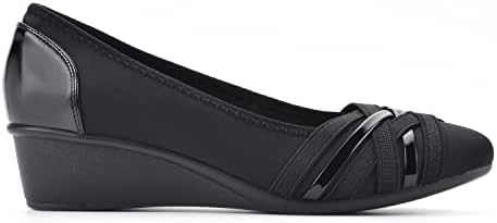 CLIFFS BY WHITE MOUNTAIN Women's Bowie Wedge, Black/Nylon, 7.5 M | Image 1