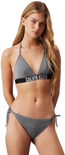 Calvin Klein Women's Non-Wired Triangle Bikini Top, Black (Pvh Black), M
