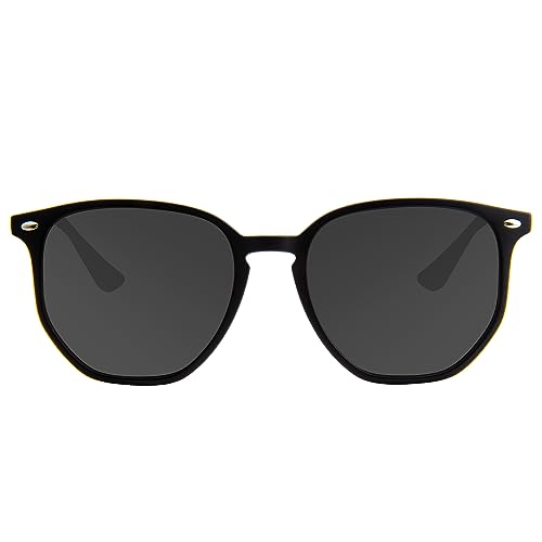 MAXJULI Polarized Oversized Hexagon Sunglasses for Women Trendy Polygon TR90 Frame Glasses 8821