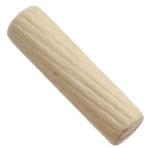 50個 M6*40mm M8*40mm 木製ダボ キャビネット引き出し用 丸溝付き木製クラフトピン ロッドセット 家具取り付け用木製ダボピン(8x40mm)