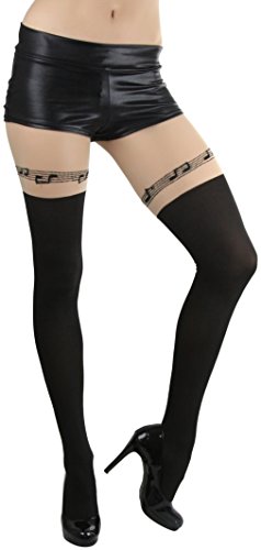 Image of ToBeInStyle Women's Cute Thigh High Printed Character Tights