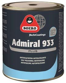 Boero Admiral 933 Plus Antivegetativa autolevigante colore: blu scuro 750 ml