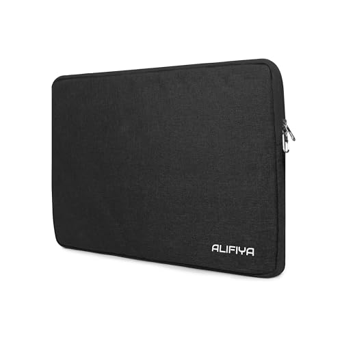 Image of ALIFIYA Laptop Sleeve 15.6 - Slim Water-Resistant Laptop Cover Bag for Dell, HP, Lenovo, MacBook - Compact Lightweight Laptop Cover for Office & Travel Use