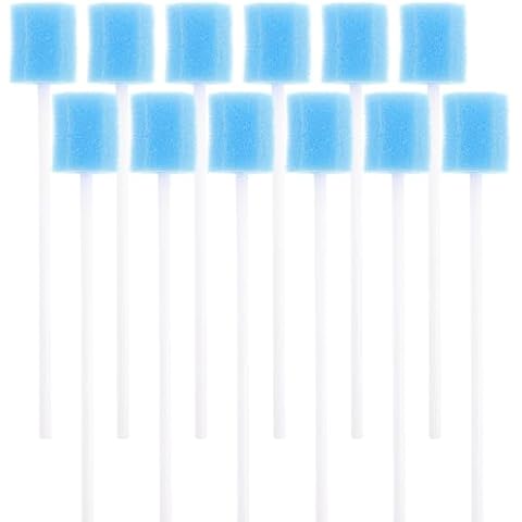 SUPVOX 100 Disposable Sponge Sticks for Oral Care Cover