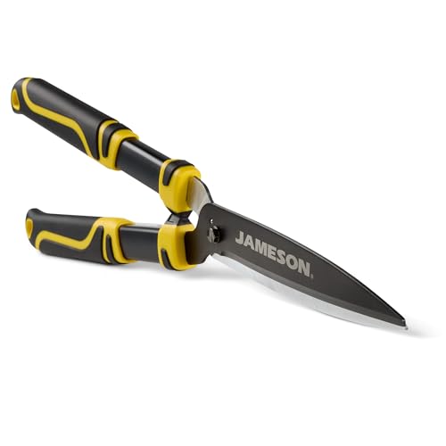 Jameson Heavy-Duty Hedge Shears – 23? with Ultra-Sharp Non-Stick Blades, Lightweight Aluminum Frame, and Shock-Absorbing Grip