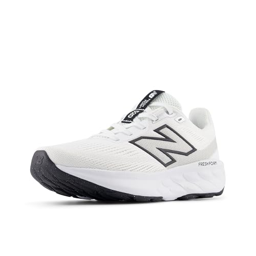 New Balance Women's Fresh Foam 520 V9 Running Shoe, Nb White/Black/Silver Metallic, 8.5 M