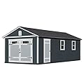 Handy Home Products Manhattan 12x24 Garage Do-it-Yourself Wooden Storage Shed