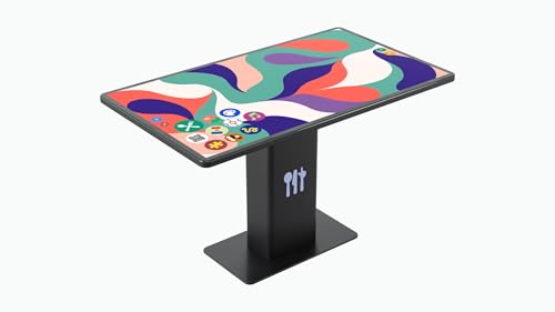Image of Interactive Restaurant Table, 4K Display, Diamond-Hard Safety Glass, Unlimited Multi-Touch Surface, Contactless Payment, Reinforced Steel Body, A Wafer-Thin Frame and Solid Glass Surface