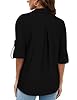 Gemulate Long Sleeve Tops Women Dressy Tops for Women UK Womens Tops Zip Up Long Sleeve Tops Polo Shirts Blouses Loose Dressy Casual Tunic Tops - Black, XXL #1