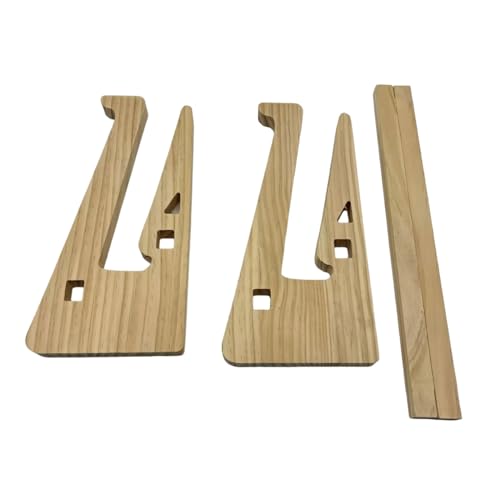 Soporte vertical plegable de madera para laptop miniatura 3