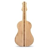 Vastigo Guitar Shaped Bamboo 7” x 17” Serving and Cutting Board – Music Inspired Kitchenware: Perfect for Serving Appetizers, Cheeses, Charcuterie and More