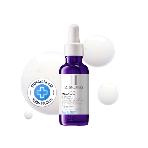 La Roche Posay Anti-Pigmentflecken-Serum für jede Haut, Mildert dunkle Flecken, Pigmentflecken, Altersflecken, Pickelmale, Anti-Rückfall-Wirkung, Mit Melasyl und Niacinamid, Mela B3, 30 ml