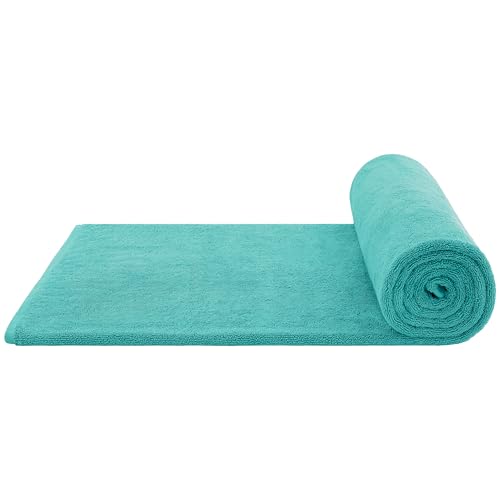 Cotton Paradise 100% Cotton 40x80 Oversized Bath Sheet, Extra Large Turkish Bath Towels for Bathroom, Turquoise Bathsheet