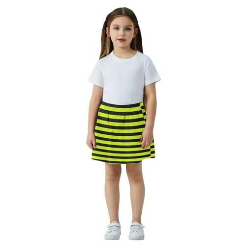 Faldas plisadas de algodón con bolsillo lateral y mallas cortas para running y fitness infantil