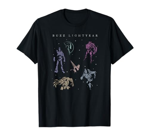 T-shirt Disney Pixar Lightyear Buzz et Zurg imprimé galactique noir