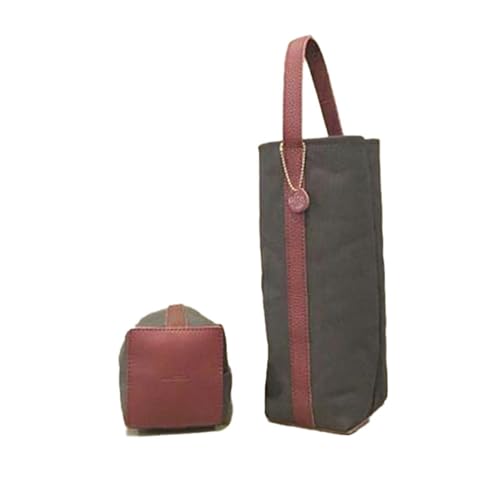 alto. シュリンクレザーハンドルのワインボトルバッグ/ミニトート AMSB-5004(ワイン)