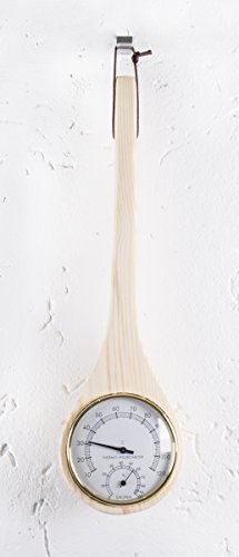 SunnyDeals Klimamesser aus Holz, Thermo-Hygrometer Cover