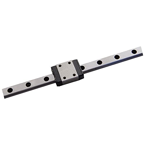 KGTCN Guía lineal en miniatura MGN7C 70 mm de longitud de acero para rodamientos, riel lineal con 1 pieza MGN7C rodamiento bloque deslizante, para impresoras 3D y CNC XYZ