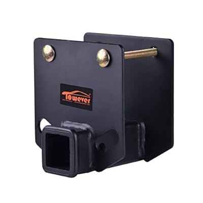 Towever 83803 Towever Trailer Hitch Receiver, RV Bumper Hitch Receiver 2 Inch for 4 x 4 Inches Square RV Bumper Rack Trailer Towing Purpose