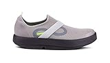 OOFOS Men's OOmg Low Slip-On Recovery Shoe - Color: Black/Grey (Regular Width) - Size: 13