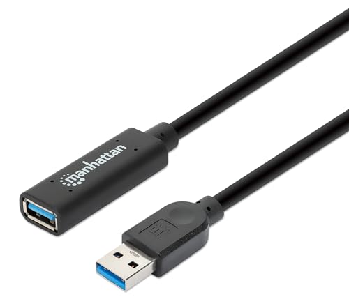 Accesorios De Tv Y Video, Tools Manhattan 153751: Cable de Extensión Activa USB 3.0 de 10 Metros para Repetir Señal