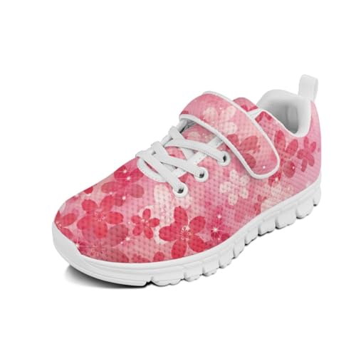 Kids Sneakers Strap Athletic Sport Shoes Mesh Shoes Unisex Road Running Shoes Girls Boys Classic Travel Walking Shoes