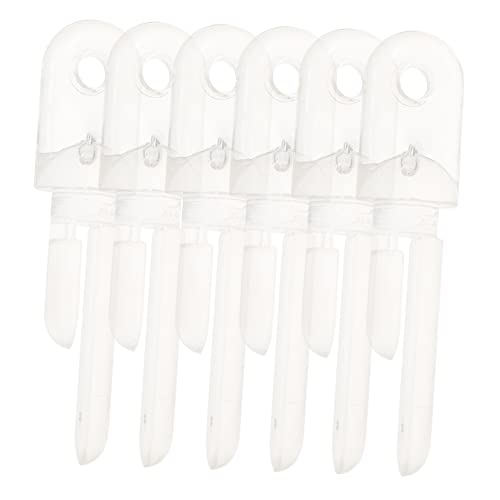 Luxshiny 12Pcs Tilt Wand Tip Replacement Hooks for Vertical Blinds Transparent Design Easy Installation Suitable for Blinds Home Accessory