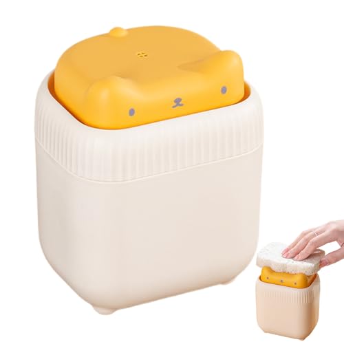 石鹸ディスペンサー | 再利用可能 猫の形容器,キッチン食器用ソープポンプ | シャンプー洗剤洗浄用 家庭用業務用 浴室洗面台トイレ