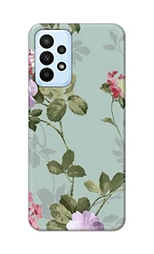 Image of Printed Hard Back Cover Case for Samsung Galaxy A23 4G | Samsung Galaxy A23 5G Back Cover (Floral Painting) -702