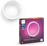 Philips Hue Sana Smart Wall Light, White - White and Color Ambiance LED Color-Changing Light - 1 Pack - Control with Hue App - Compatible with Alexa, Google Assistant, and Apple Homekit
