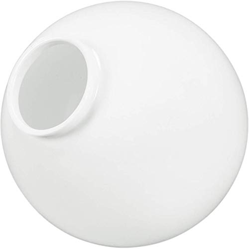 KastLite 8' White Acrylic Lamp Post Globe | Smooth Textured with 3.91' Fitter Neck | Manufactured in the USA